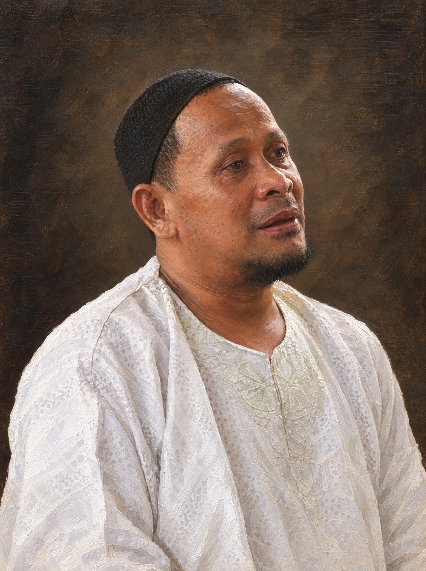 Oil-style portrait of Sultan Muedzul Lail Tan Kiram