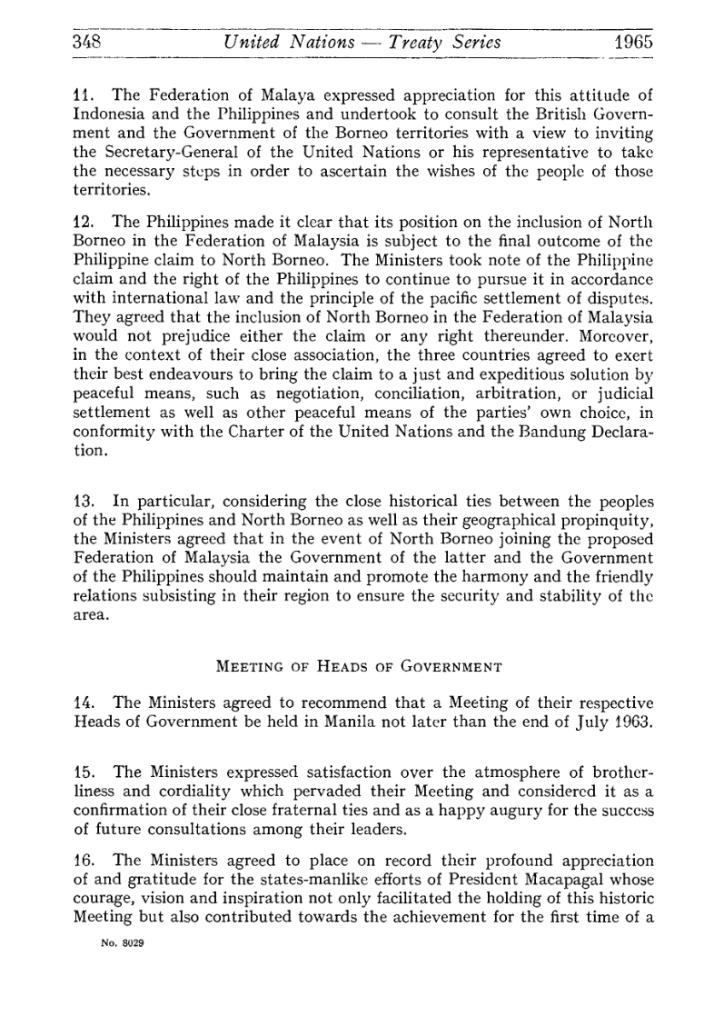 Paragraph 12 of the Manila Accord in the United Nations Treaty Series